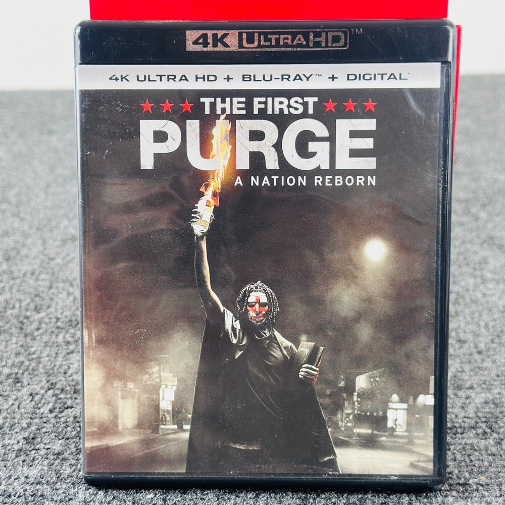 The First Purge 4K Ultra HD Blu-ray 2-Disc Set 2018 Horror Movie Gerard McMurray